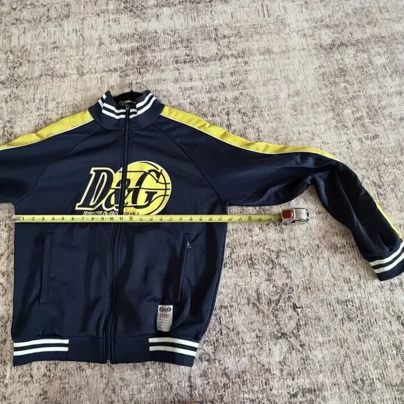 AUTHENTIC VTG Dolce & Gabbana Archive Spellout Basketball Track Suit Jacket Sz L - Picture 8 of 13